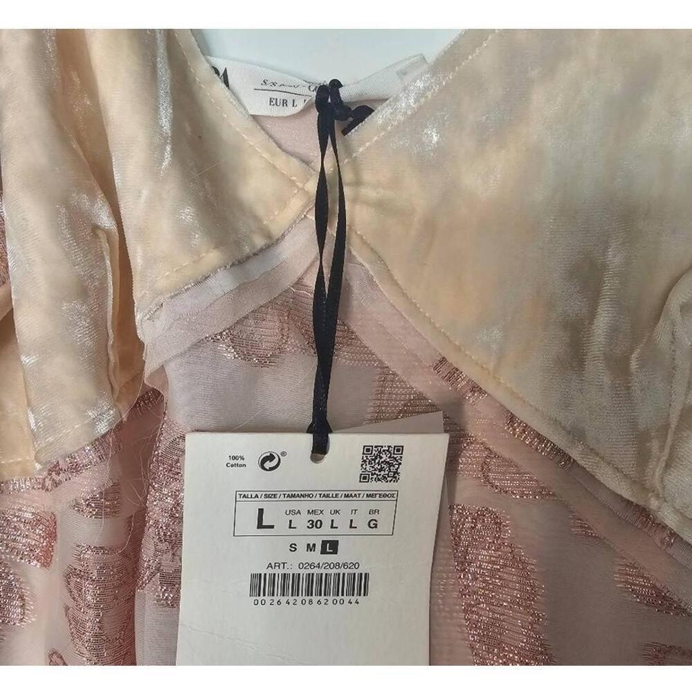 NWT Zara Limited Edition Maxi Dress Floral Side Slit Spaghetti Straps - Picture 14 of 14